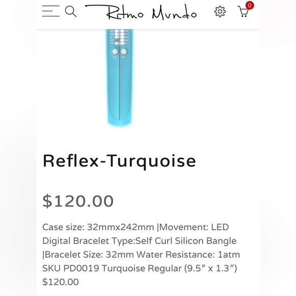 Ritmo Mundo Reflex Slap Bracelet Watch unisex - Picture 6 of 6